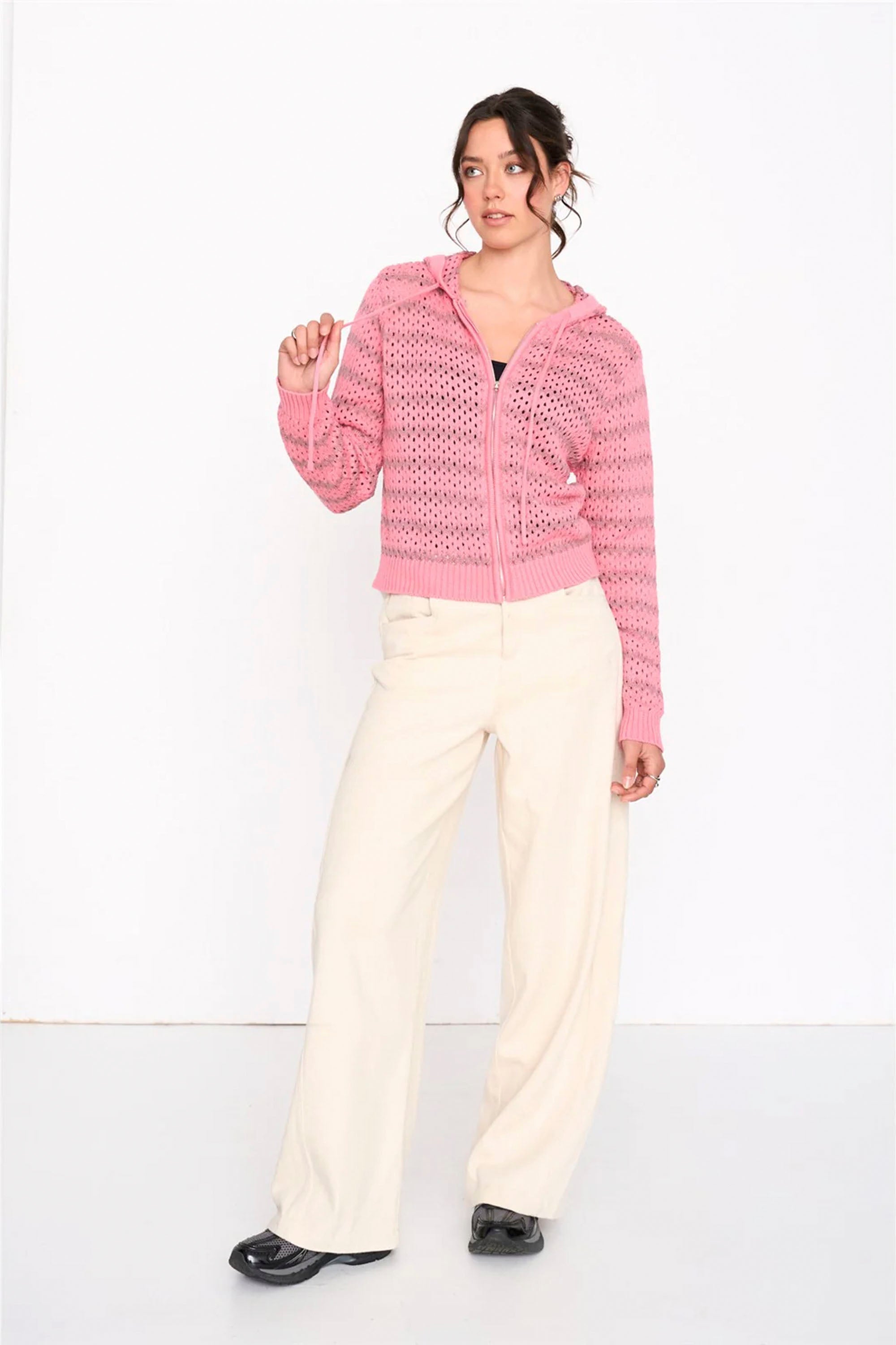 24COLOURS - STRIPED CARDIGAN