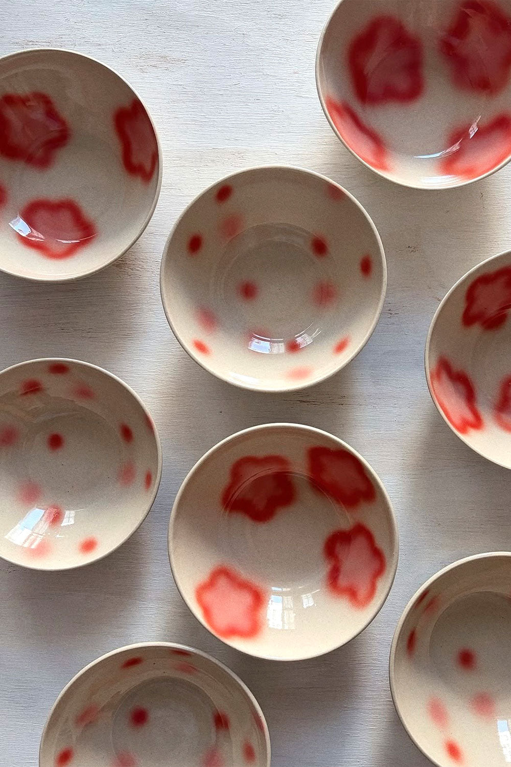 LUZ CERAMICS - DOTTED RED PLATE