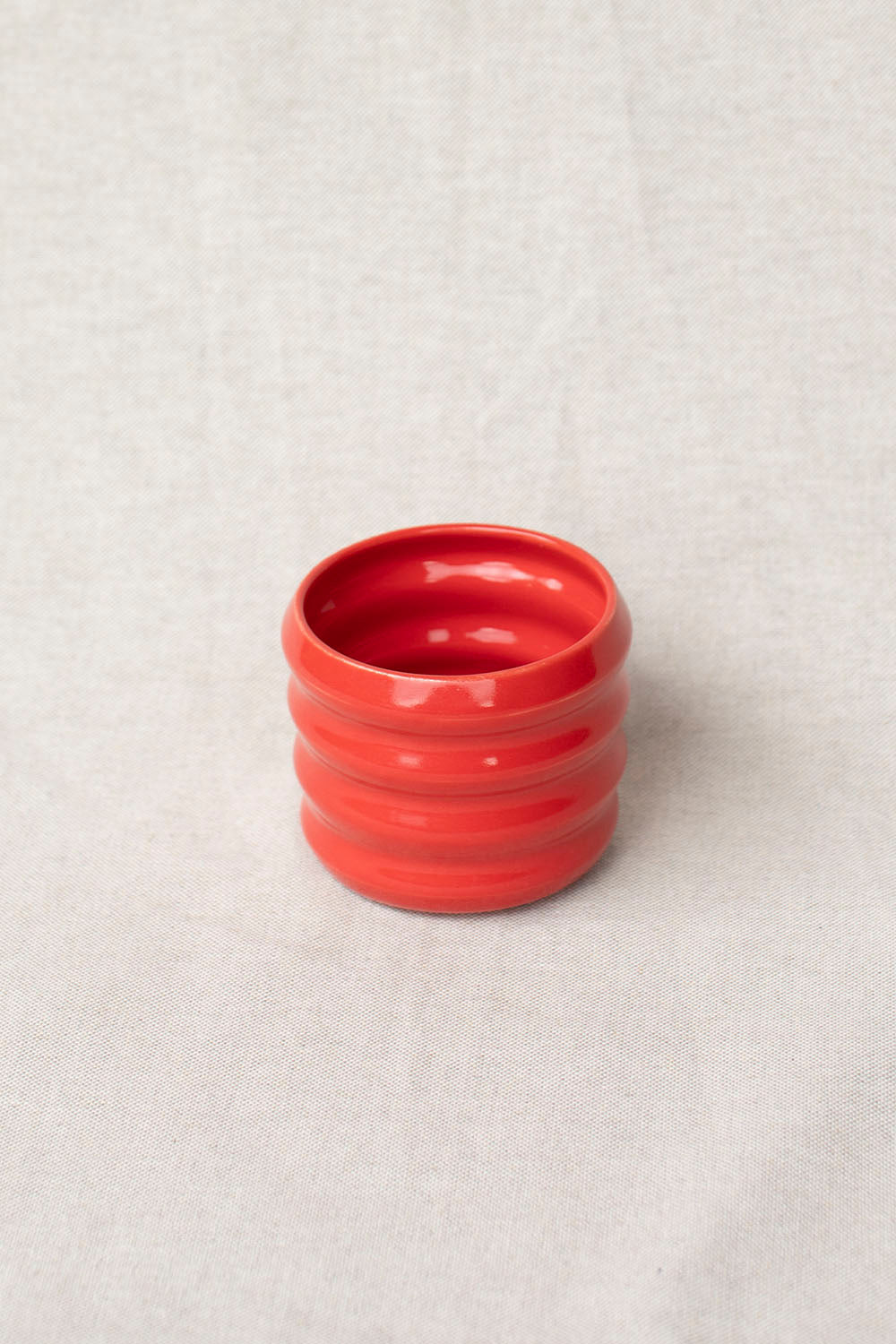 LUZ CERAMICS - RED IRREGULAR CUP