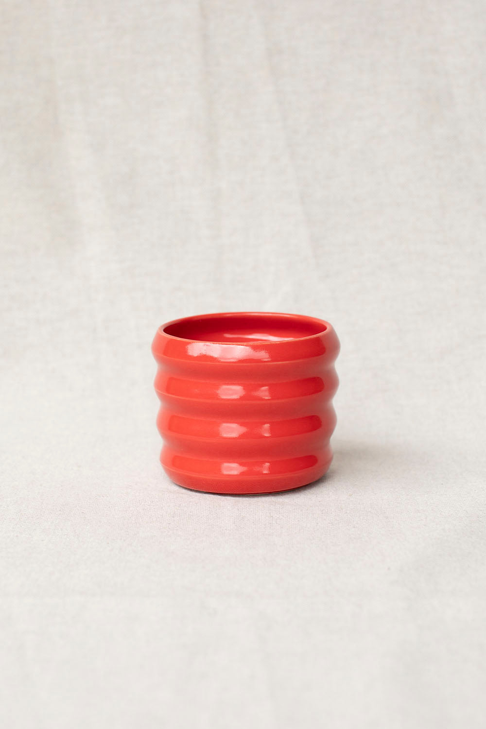 LUZ CERAMICS - RED IRREGULAR CUP