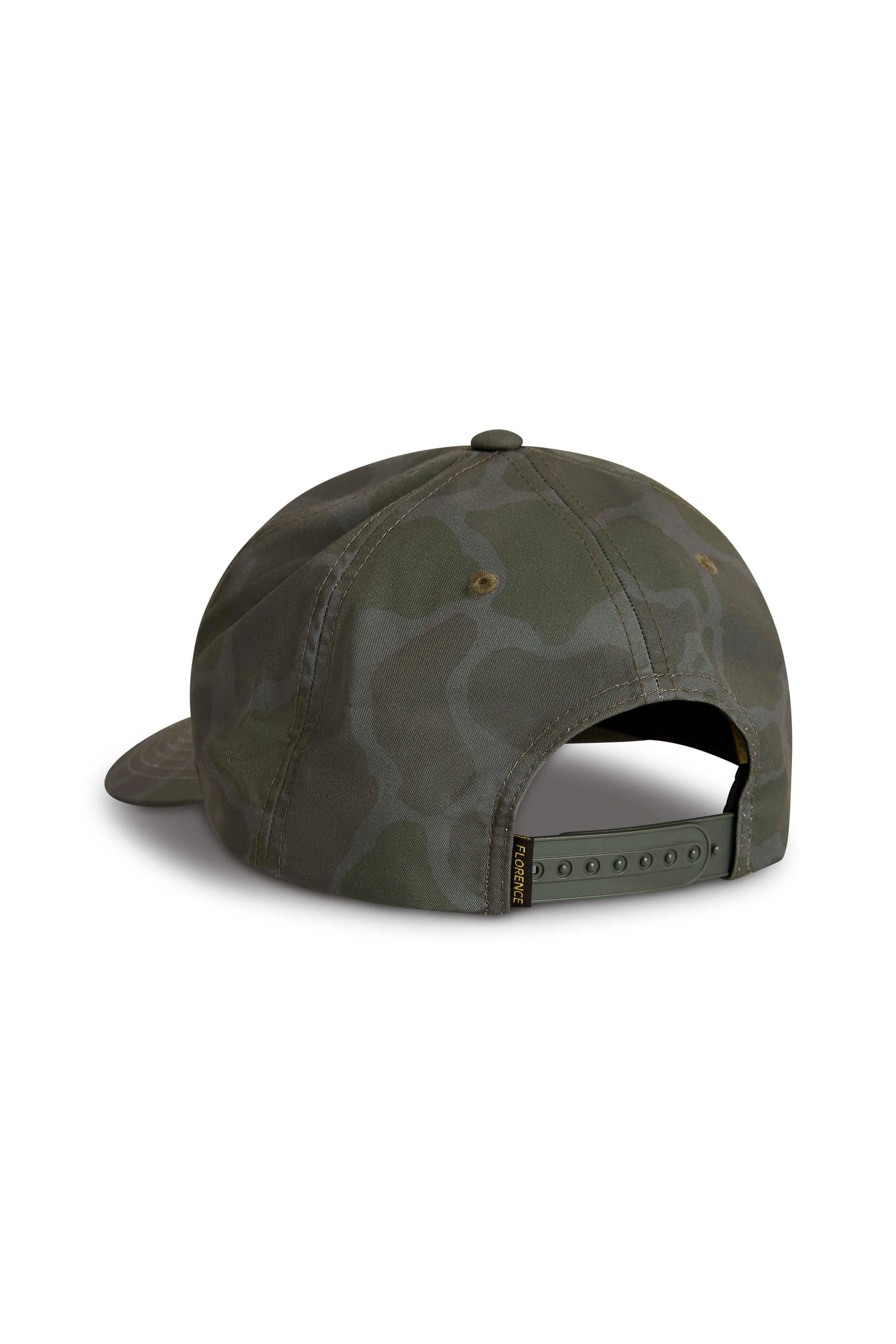 FLORENCE MARINE X - LOGO TWILL HAT - BURNT OLIVE CAMO