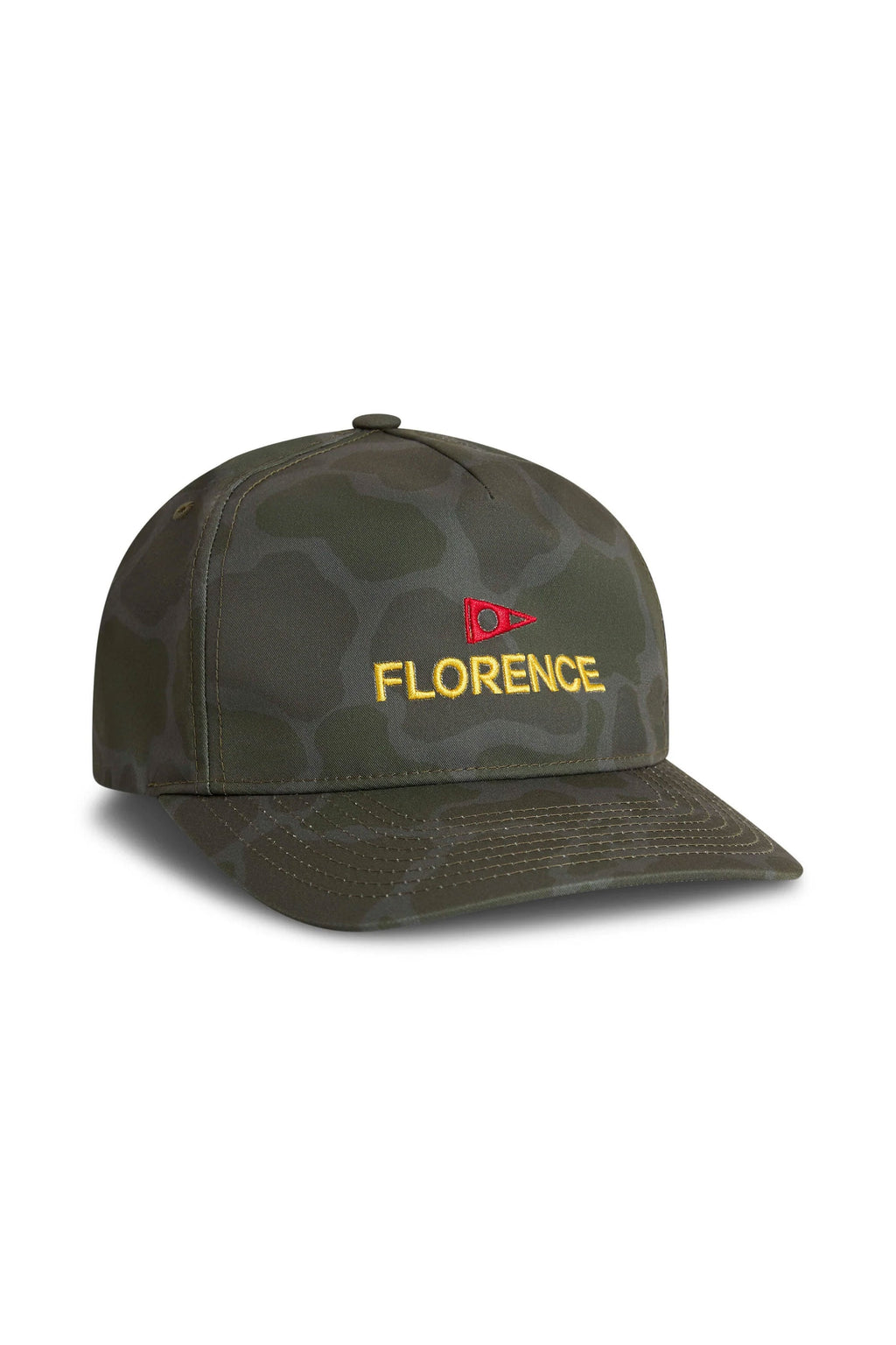 FLORENCE MARINE X - LOGO TWILL HAT - BURNT OLIVE CAMO