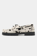GARMENT PROJECT - OLLIE BOAT SHOE - HAIRY COW LEATHER - WOMAN