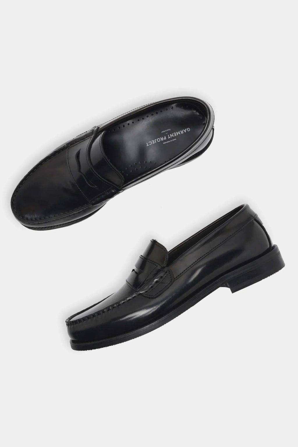 GARMENT PROJECT - MILES PENNY LOAFER - MAN - BLACK POLIDO