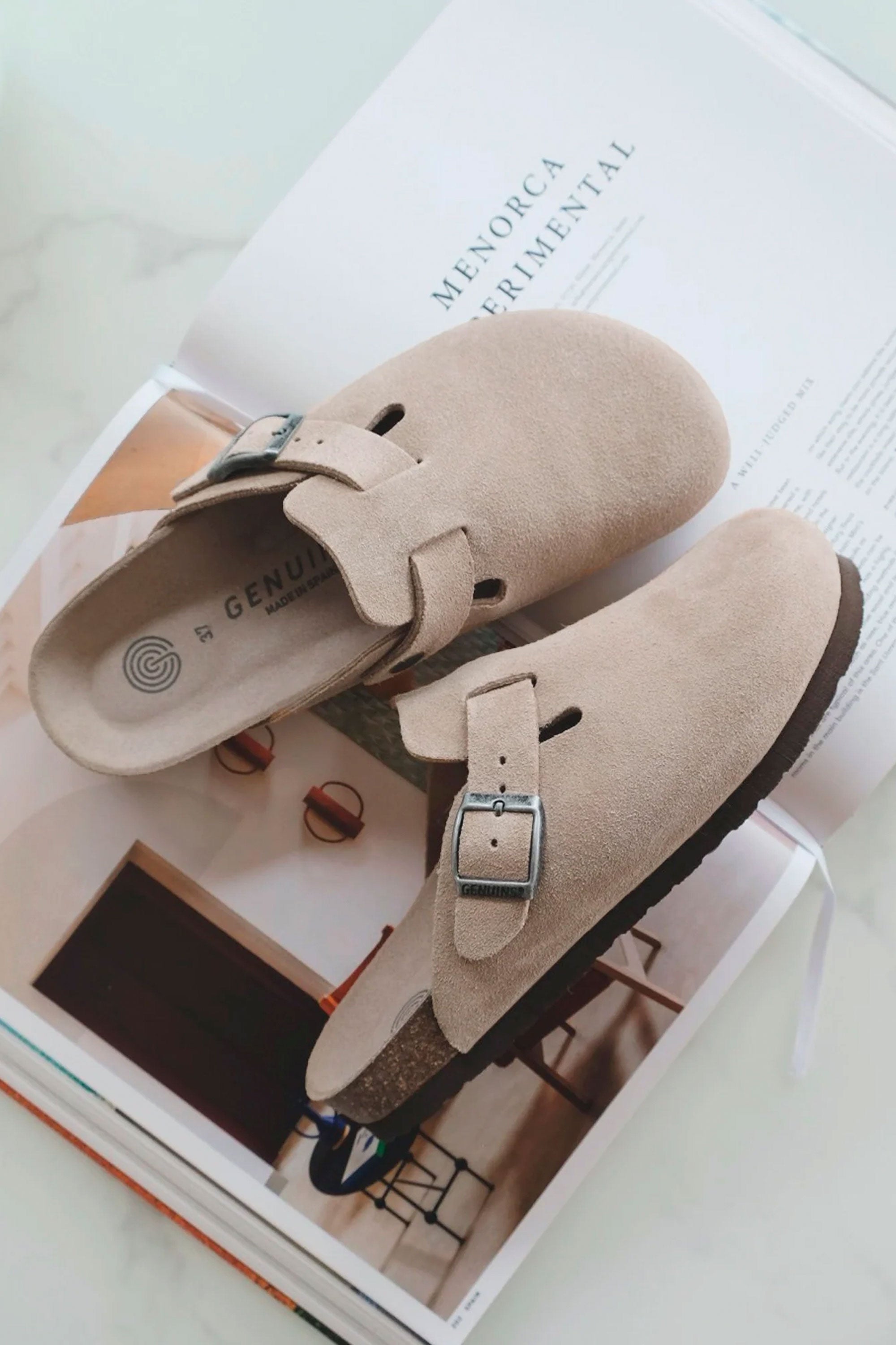 GENUINS - RIVA VELOUR TAUPE - MAN