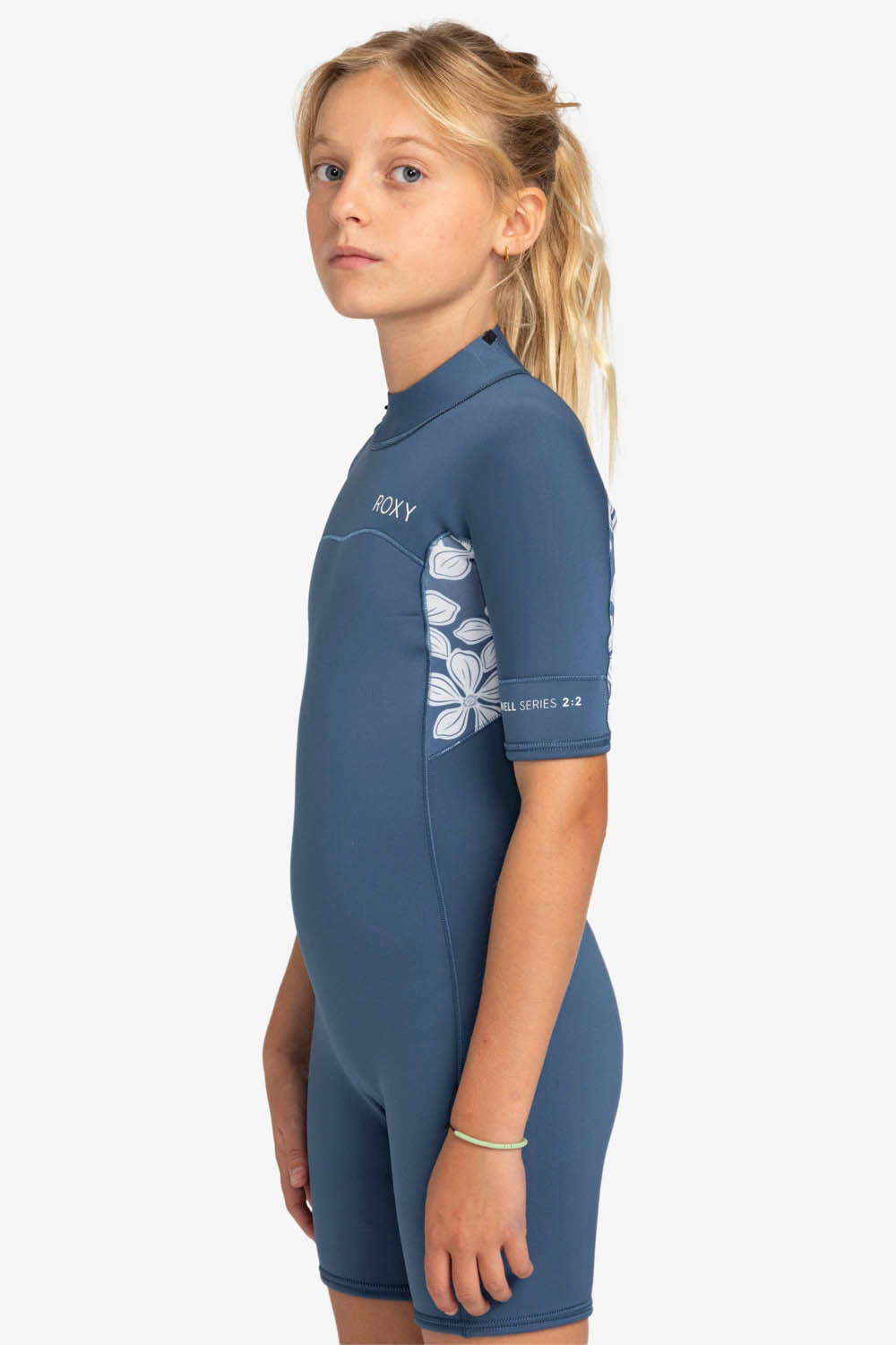 ROXY - SWELL SERIES - 2/2MM - BACK ZIP - WILD WIND DRIFTER FLORAL - GIRL