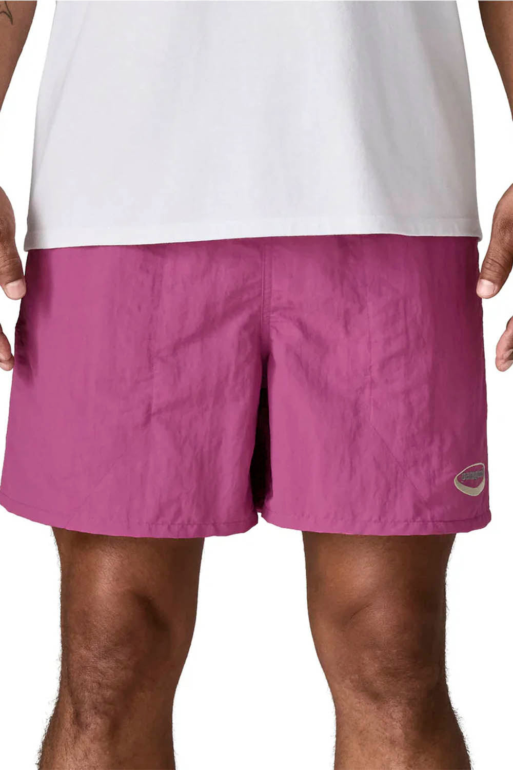 PATAGONIA - BAGGIES SHORT 5" - OVAL LOGO/FADED MAGENTA