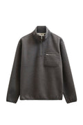 ANERKJENDT - AKTONI HALF ZIP BOILED WOOL FLEECE