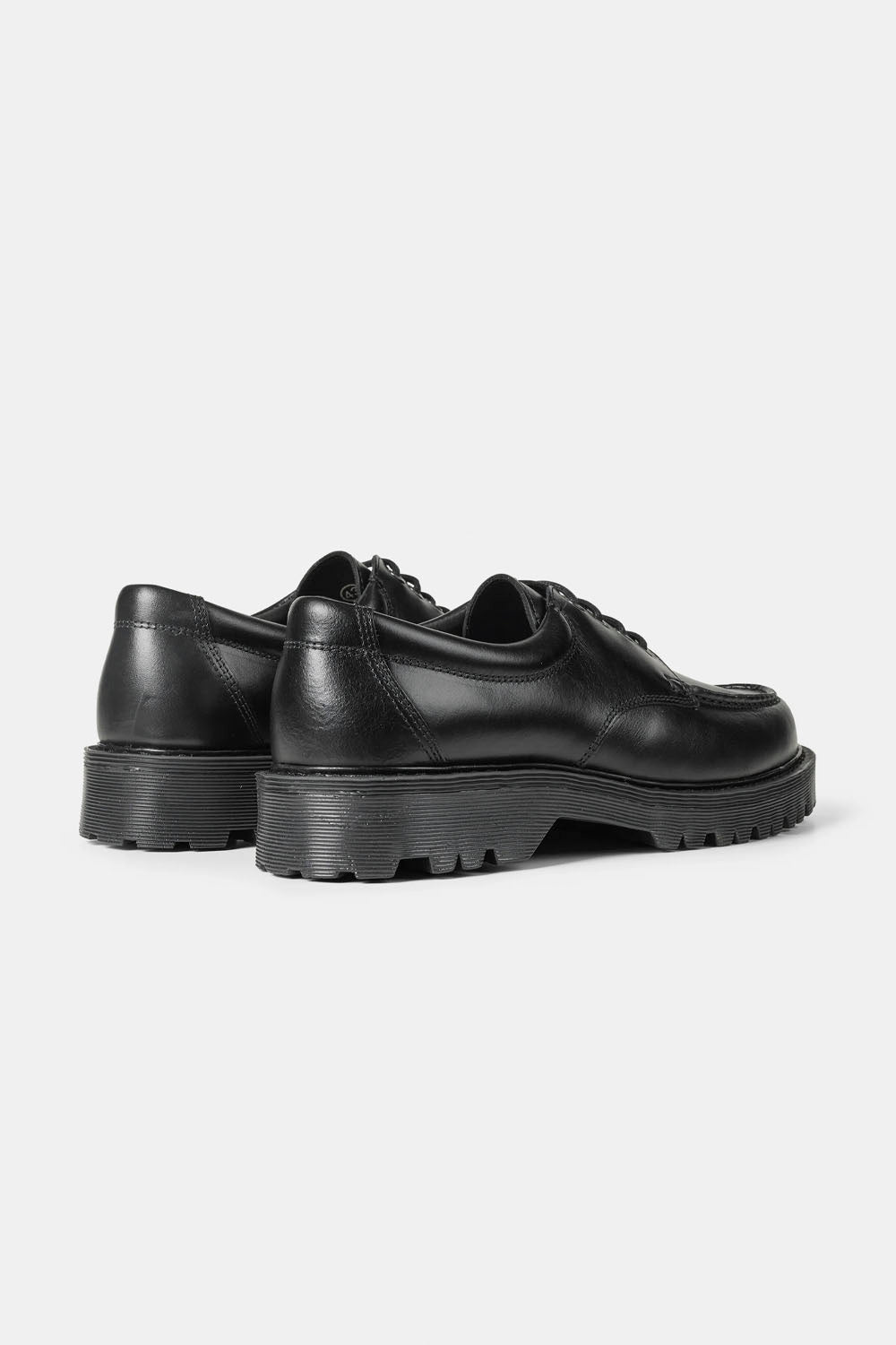 GARMENT PROJECT - PETE MOC TOE - MAN - BLACK LEATHER