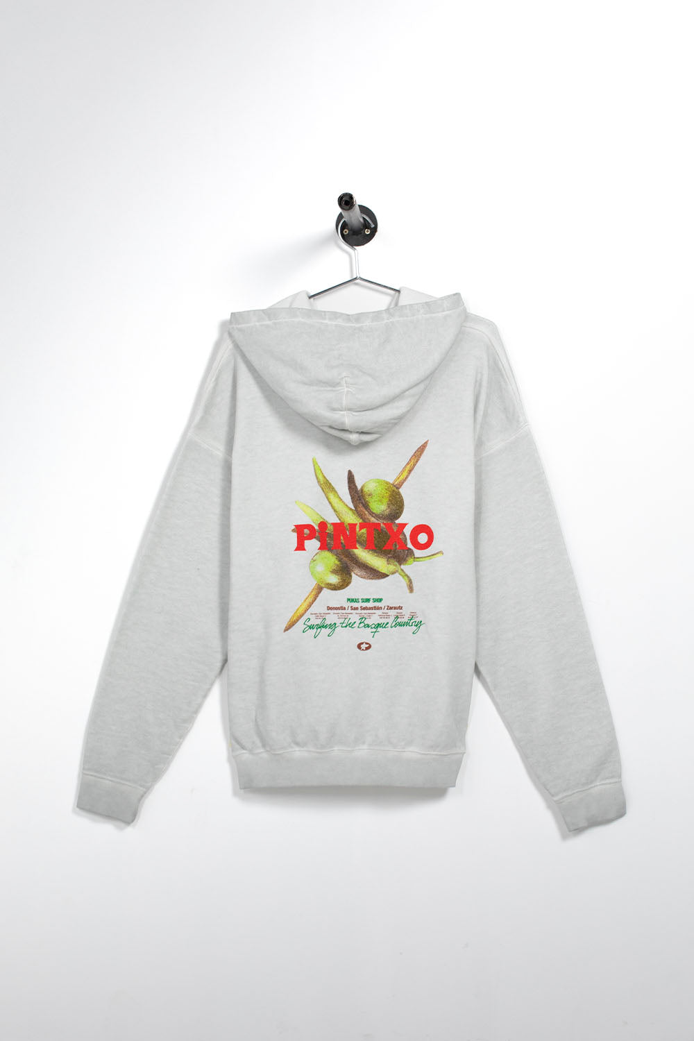 PUKAS SURF SHOP - PINTXO 2.0 HOODIE - MAN - ICE GREY
