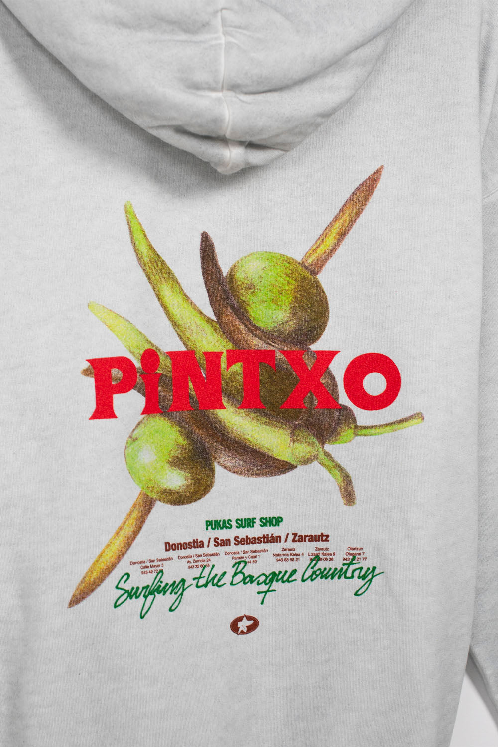 PUKAS SURF SHOP - PINTXO 2.0 HOODIE - MAN - ICE GREY