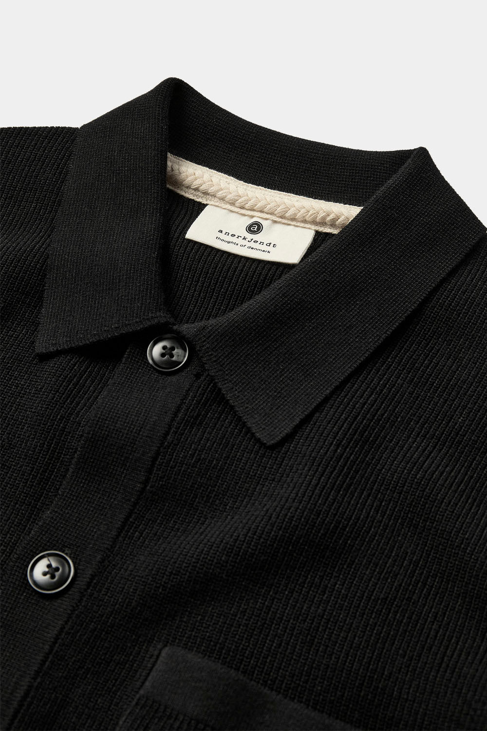 ANERKJENDT - AKSVEND NEEDLE RIB KNIT CARDIGAN
