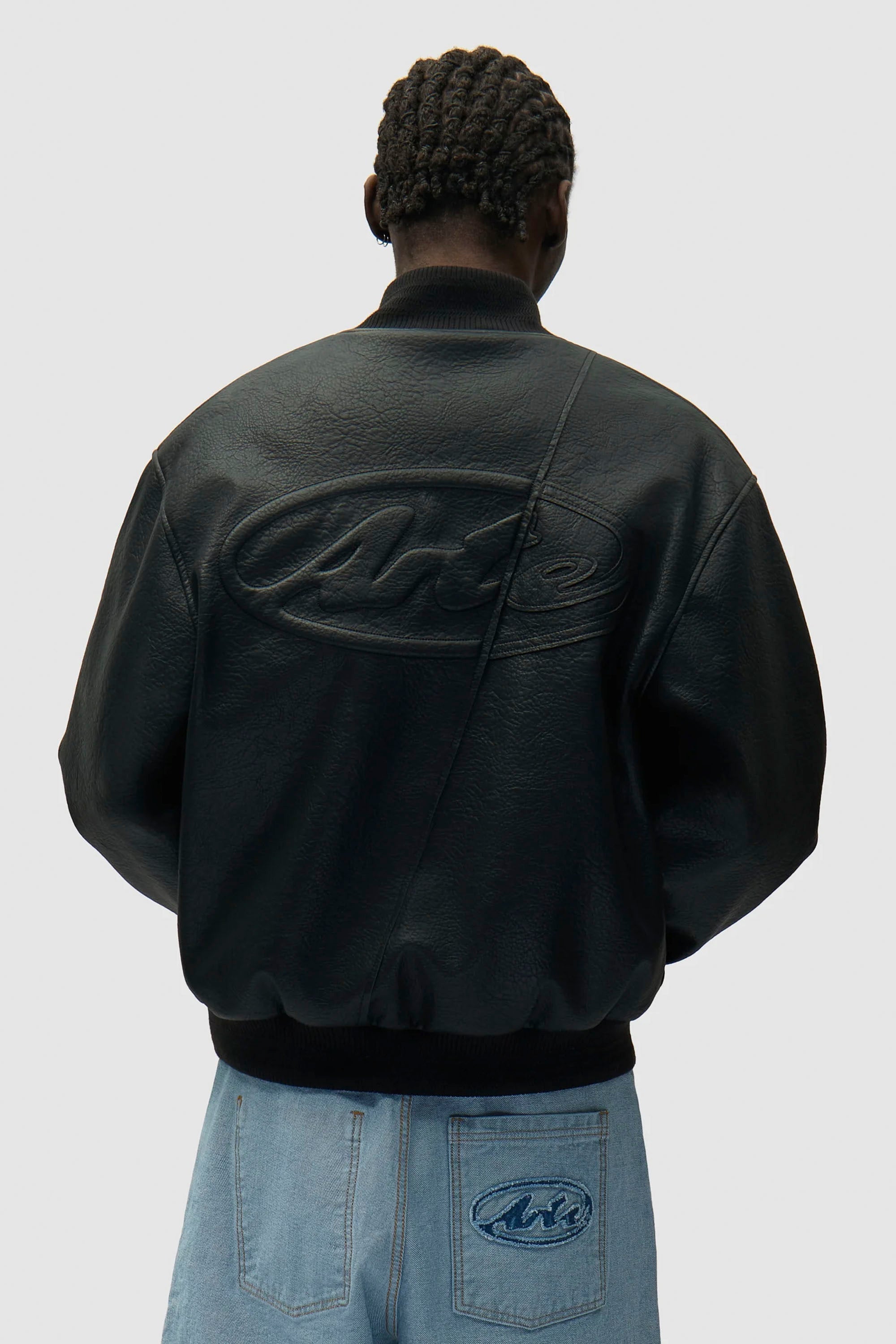 ARTE - LEATHER VARSITY JACKET