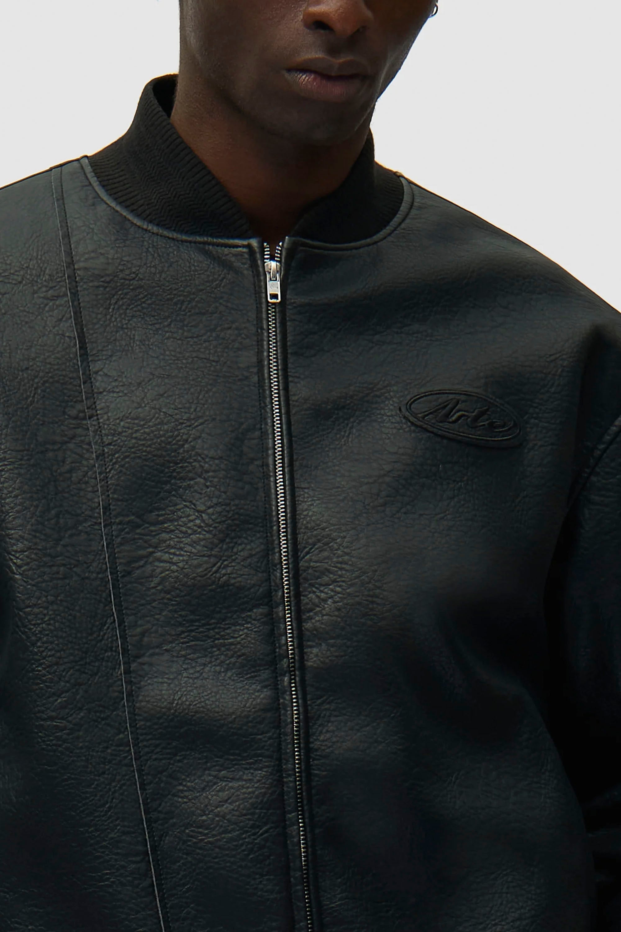 ARTE - LEATHER VARSITY JACKET