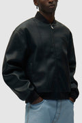 ARTE - LEATHER VARSITY JACKET