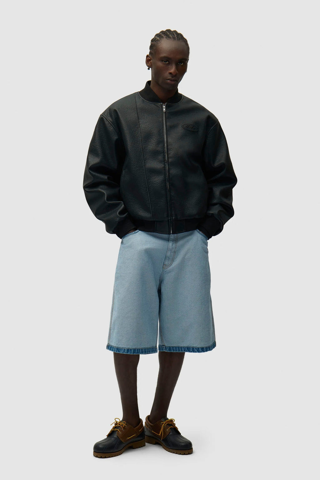 ARTE - LEATHER VARSITY JACKET