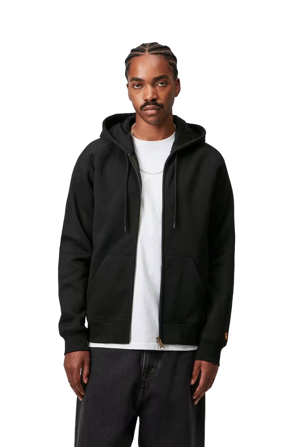 CARHARTT WIP - HOODED CHASE JACKET - BLACK