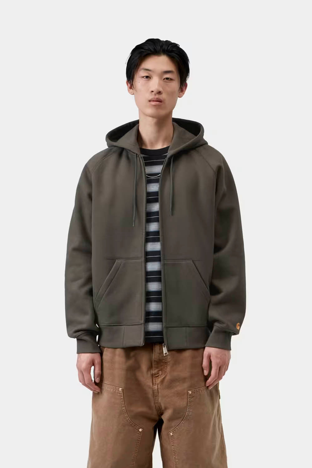 CARHARTT WIP - HOODED CHASE JACKET - SHUNGITE