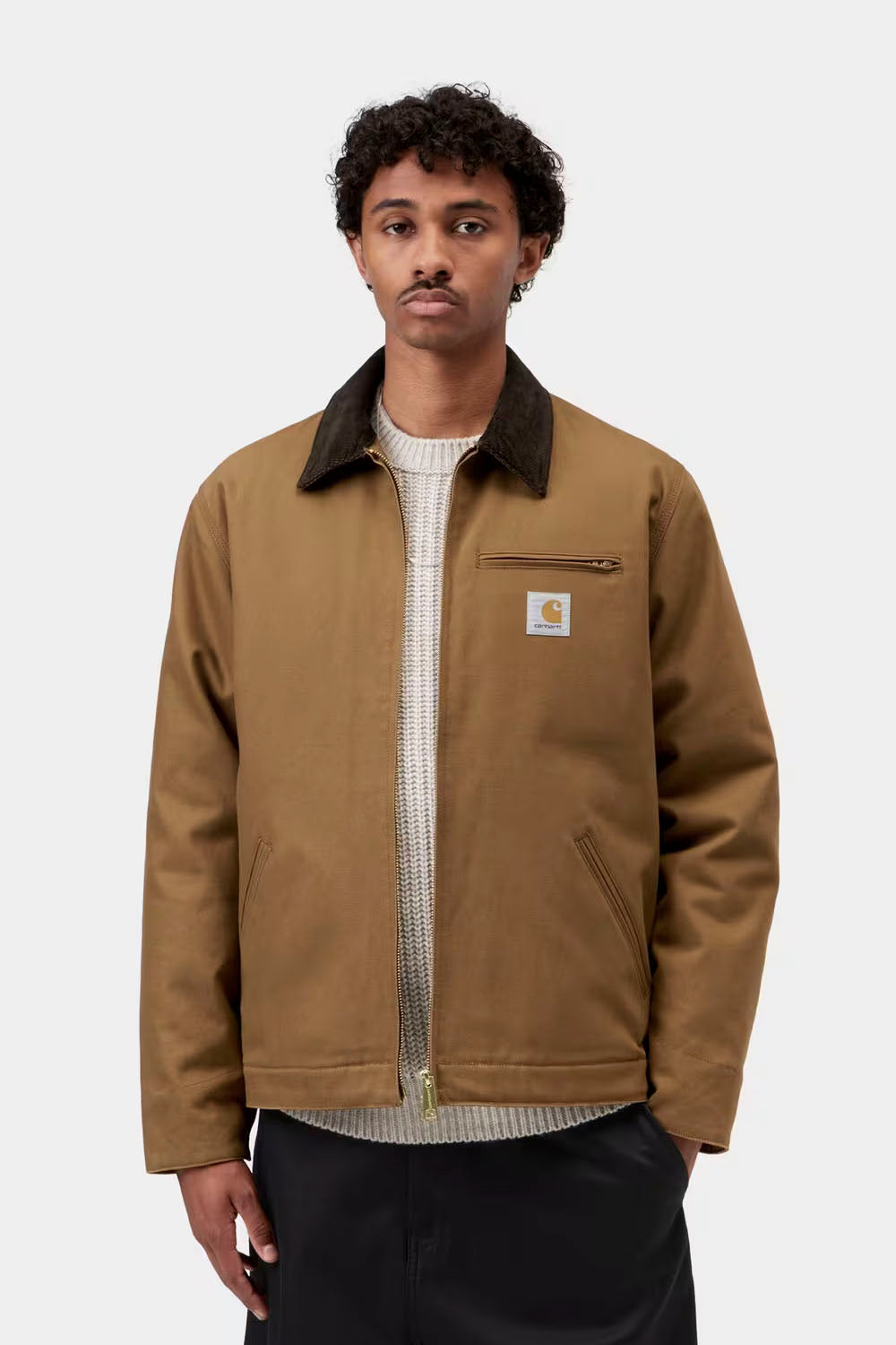 CARHARTT WIP - OG DETROIT JACKET - WIP HAMILTON BROWN