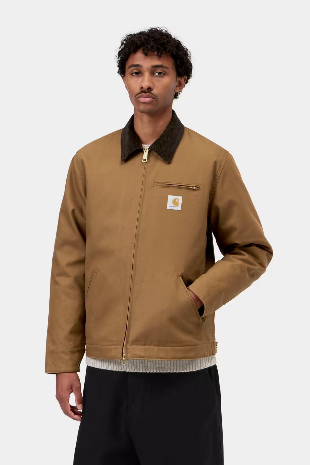 CARHARTT WIP - OG DETROIT JACKET - WIP HAMILTON BROWN