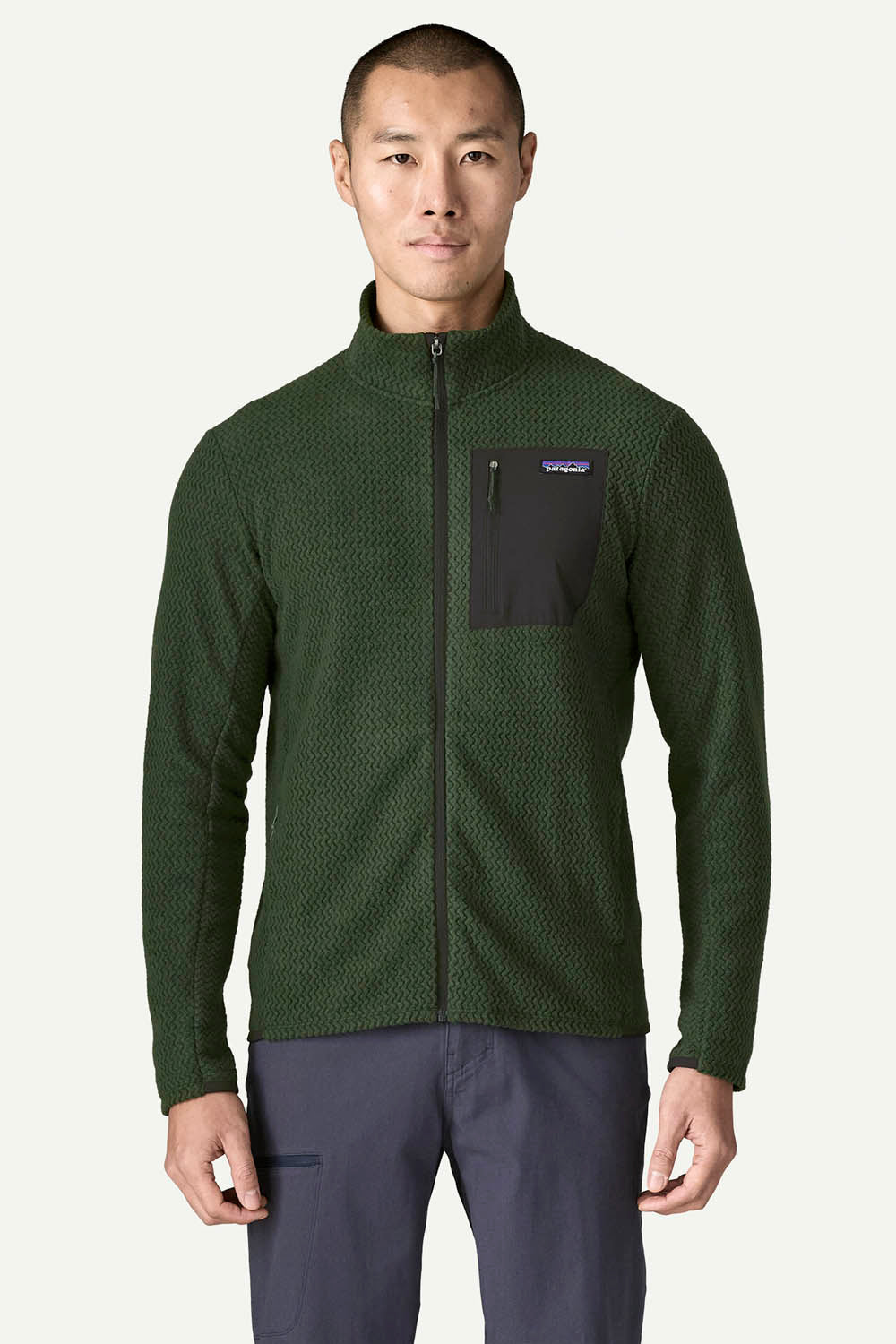 PATAGONIA - R1 AIR JACKET - TREELINE GREEN