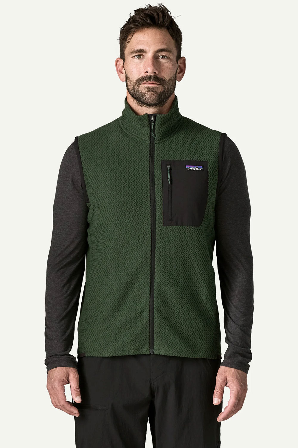 PATAGONIA - R1 AIR VEST - TREELINE GREEN