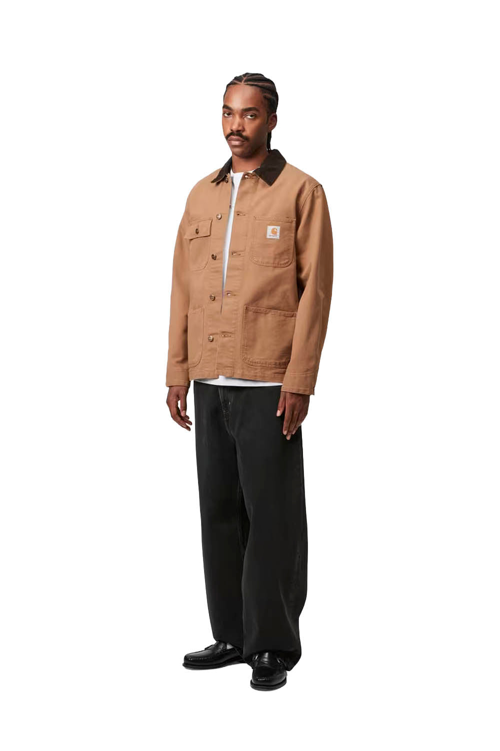 CARHARTT WIP - BRANDON PANT - BLACK STONE WASHED