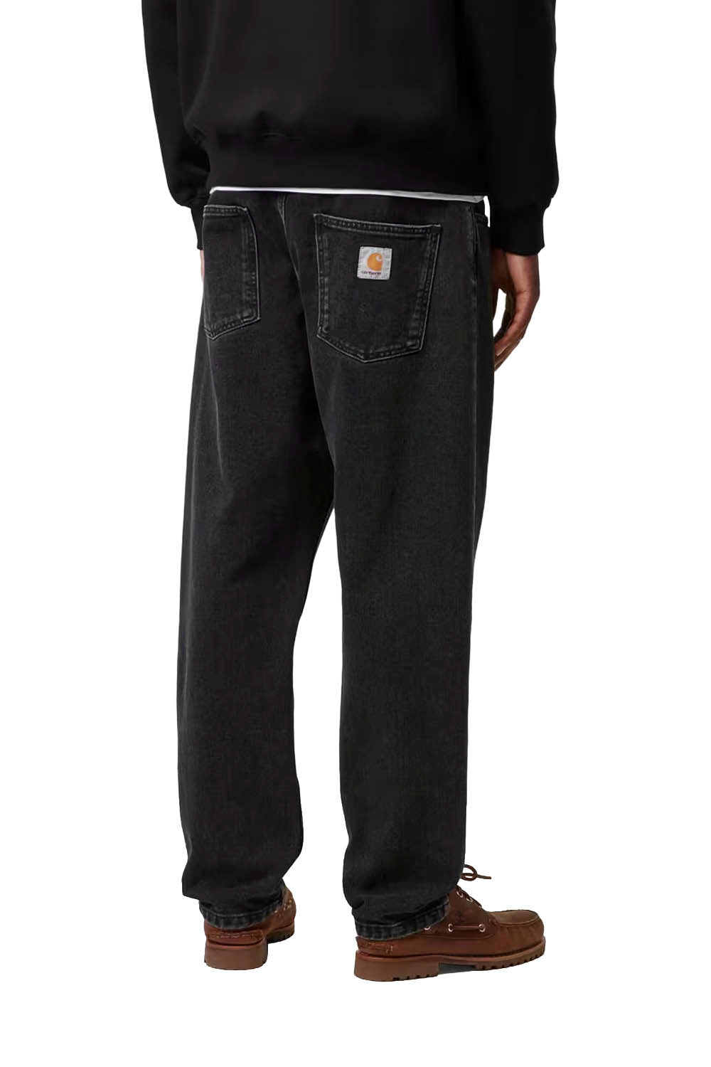 CARHARTT WIP - NEWEL PANT - BLACK STONE WASHED