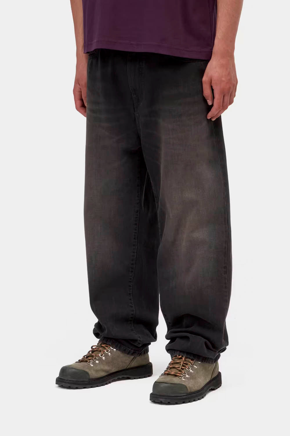 CARHARTT WIP - AARON PANT - BLACK TOBACCO USED