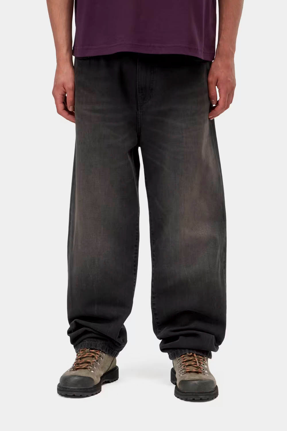 CARHARTT WIP - AARON PANT - BLACK TOBACCO USED