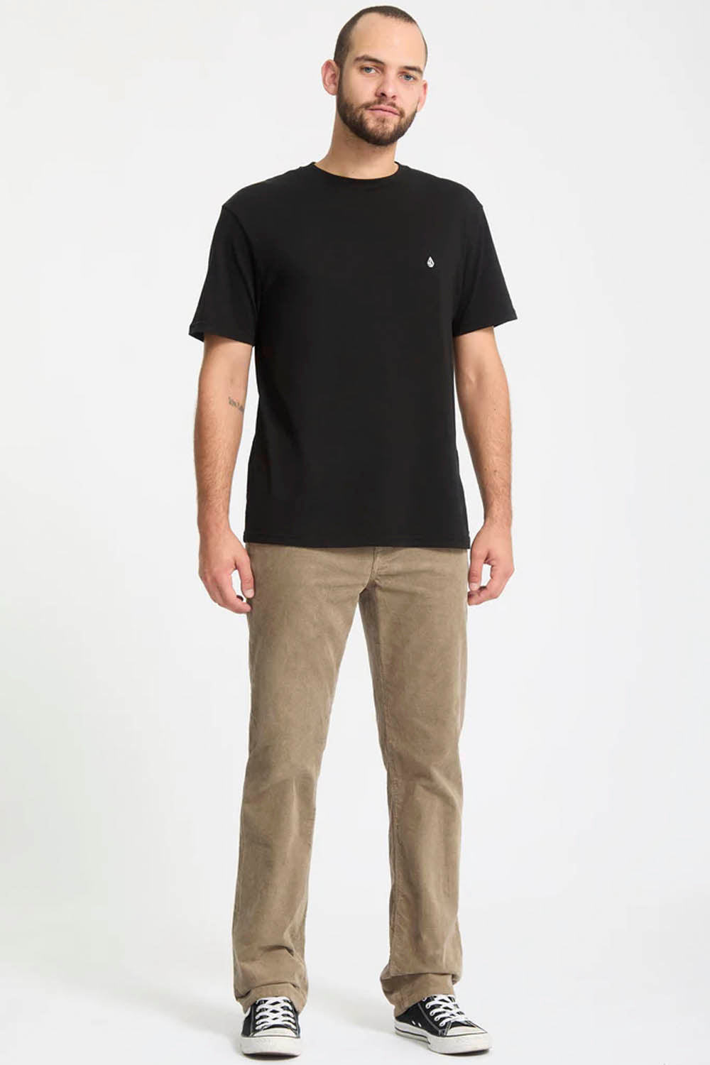 VOLCOM - SOLVER 5 POCKET CORD PANT - BRINDLE