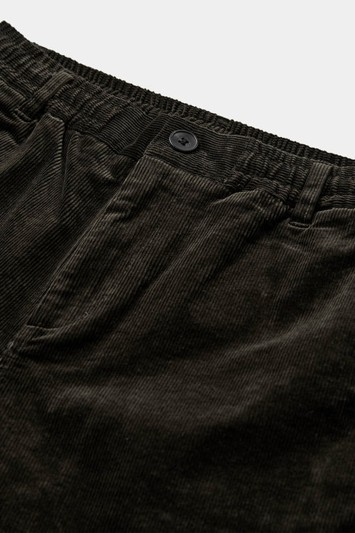ANERKJENDT - AKJAN ELASTIC CORD PANTS - FOREST NIGHT