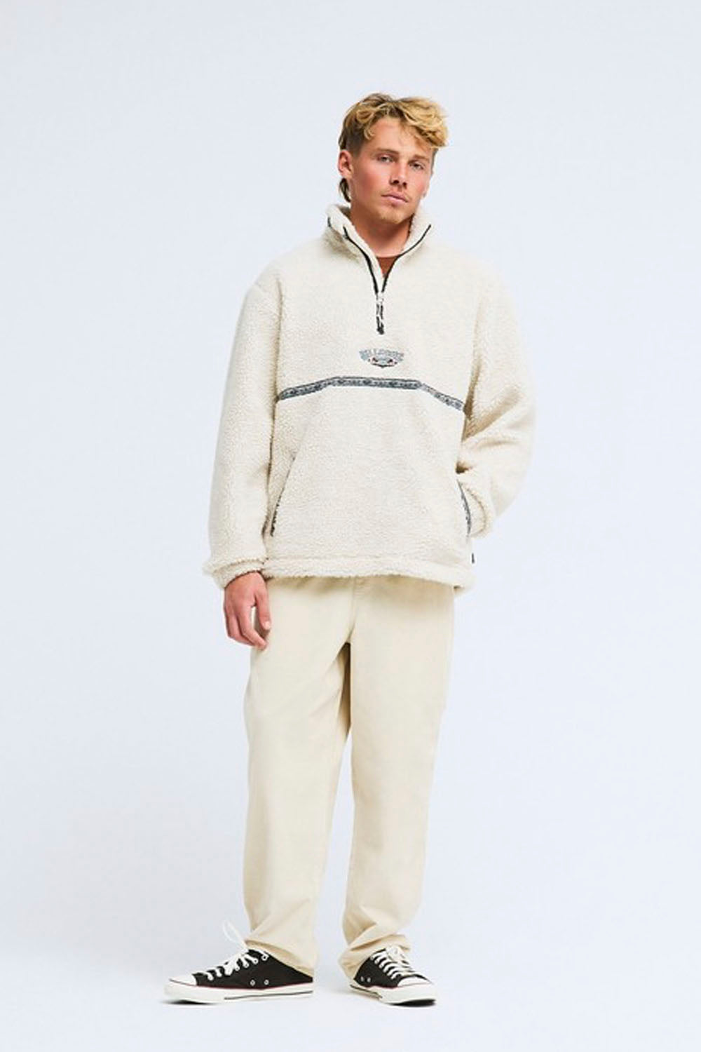 BILLABONG - TOMBSTONE HALF ZIP - OATMEAL OAT