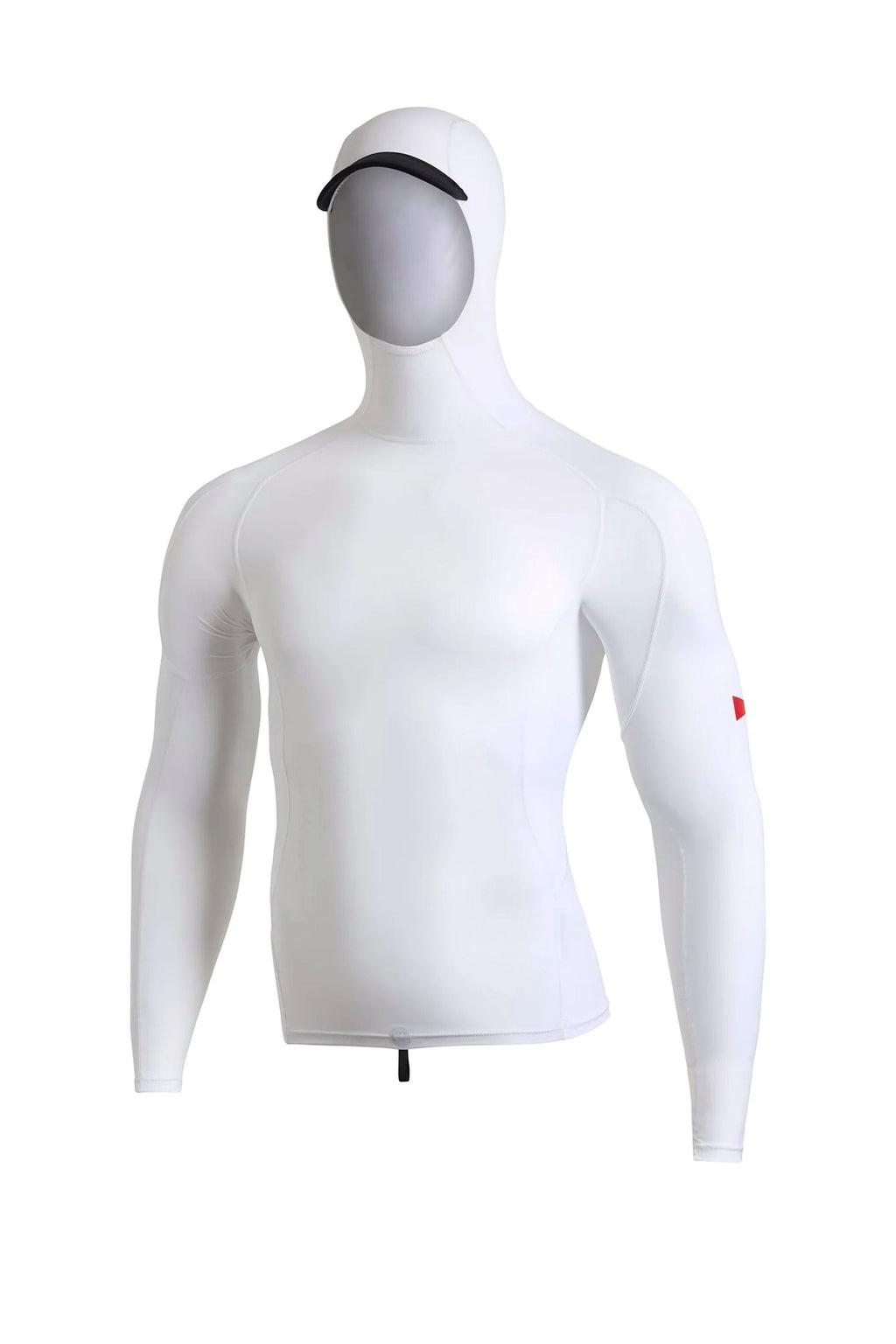 FLORENCE MARINE X - LONG SLEEVE HOODED RASHGUARD - WHITE - MAN