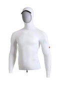 FLORENCE MARINE X - LONG SLEEVE HOODED RASHGUARD - WHITE - MAN
