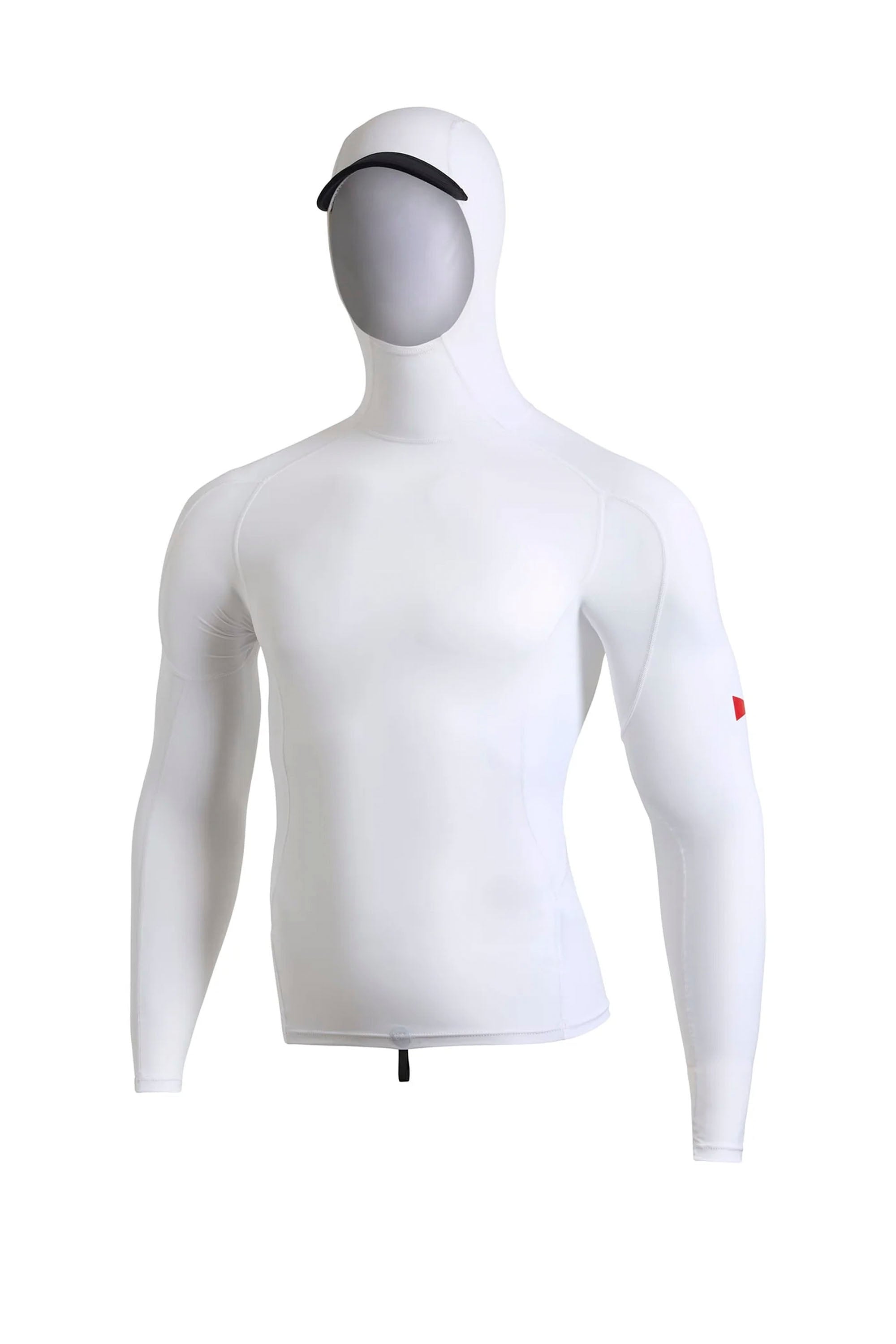 FLORENCE MARINE X - LONG SLEEVE HOODED RASHGUARD - WHITE - MAN