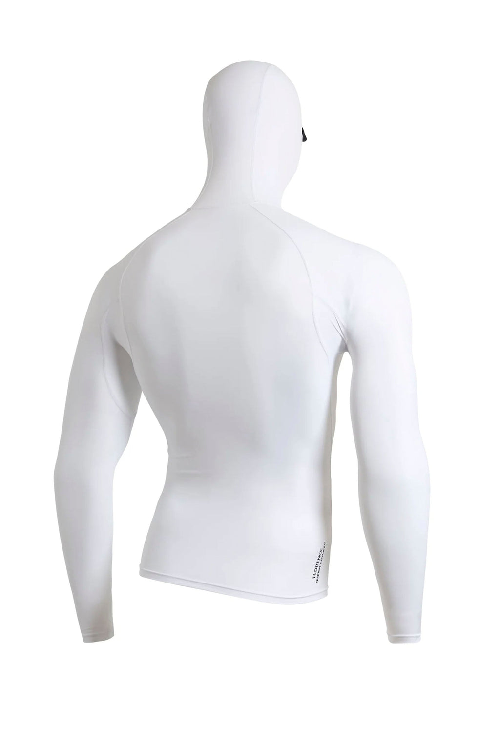 FLORENCE MARINE X - LONG SLEEVE HOODED RASHGUARD - WHITE - MAN