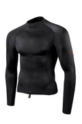 FLORENCE MARINE X - LONG SLEEVE RASHGUARD - BLACK - MAN