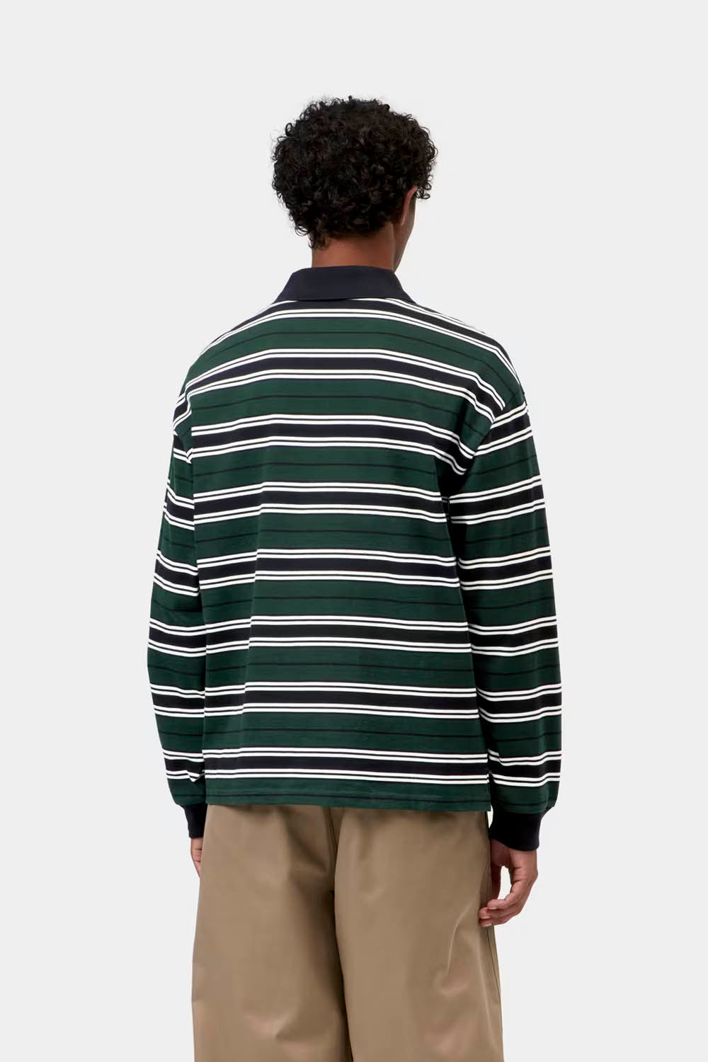 CARHARTT WIP - DEVITT RUGBY LONG SLEEVE SHIRT - DARK SCARAB