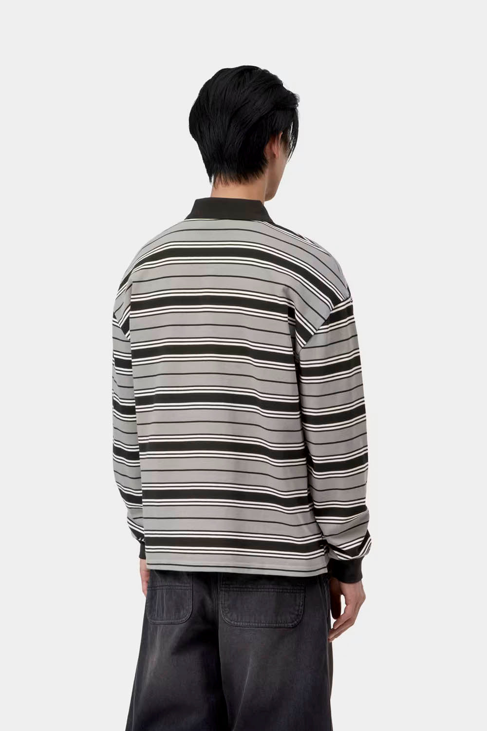 CARHARTT WIP - DEVITT RUGBY LONG SLEEVE SHIRT - SHADY GREY