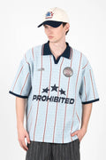 PROHIBITED - STARS KNIT TRIKOT - LIGHT BLUE