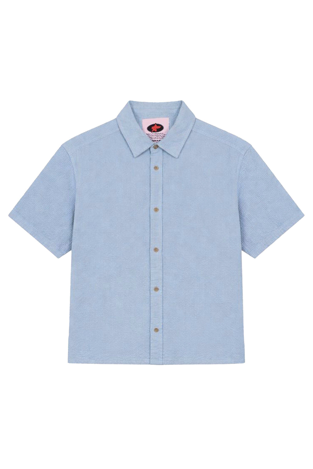 PUKAS - SKY TEXTURE SHIRT - SKY BLUE