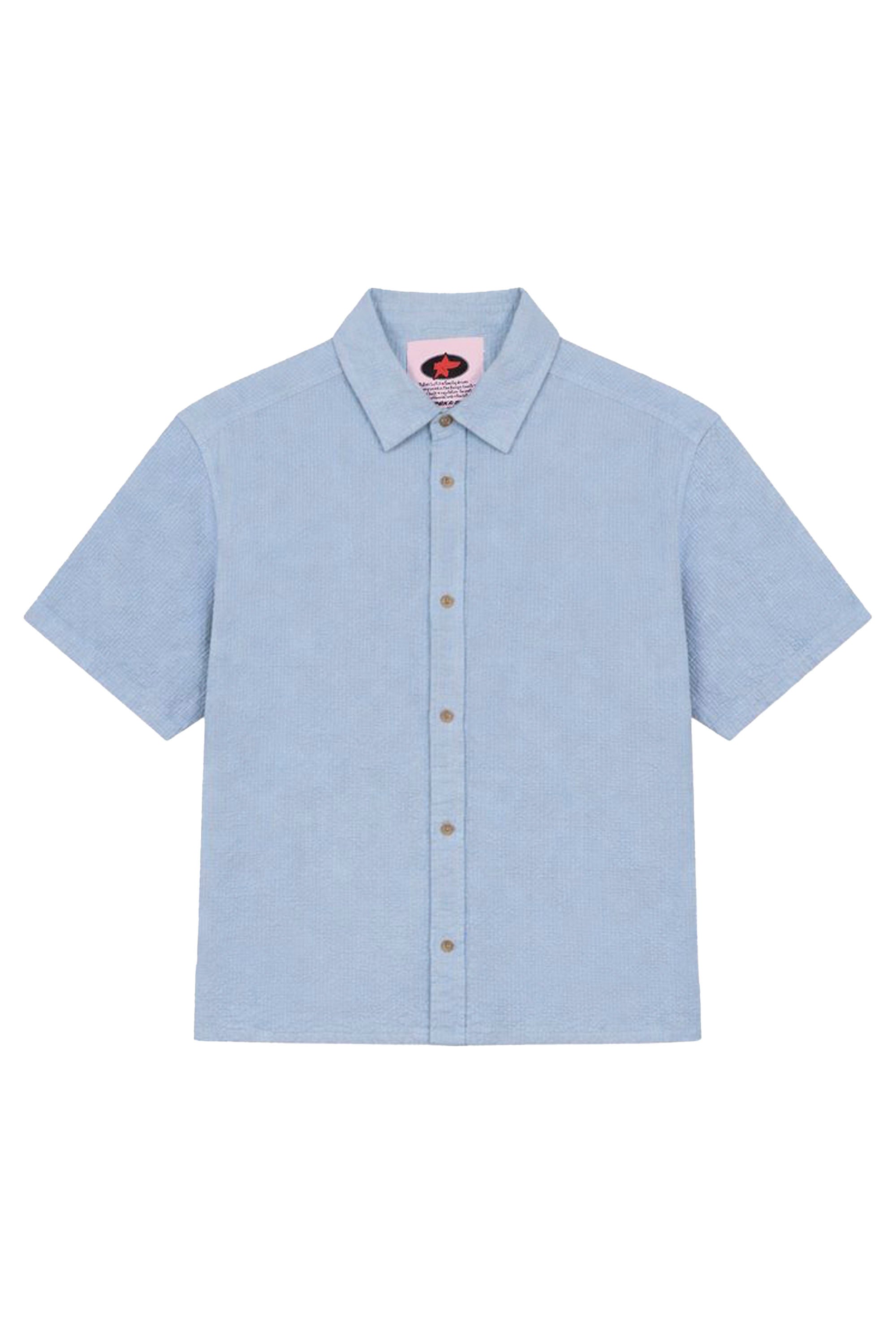 PUKAS - SKY TEXTURE SHIRT - SKY BLUE