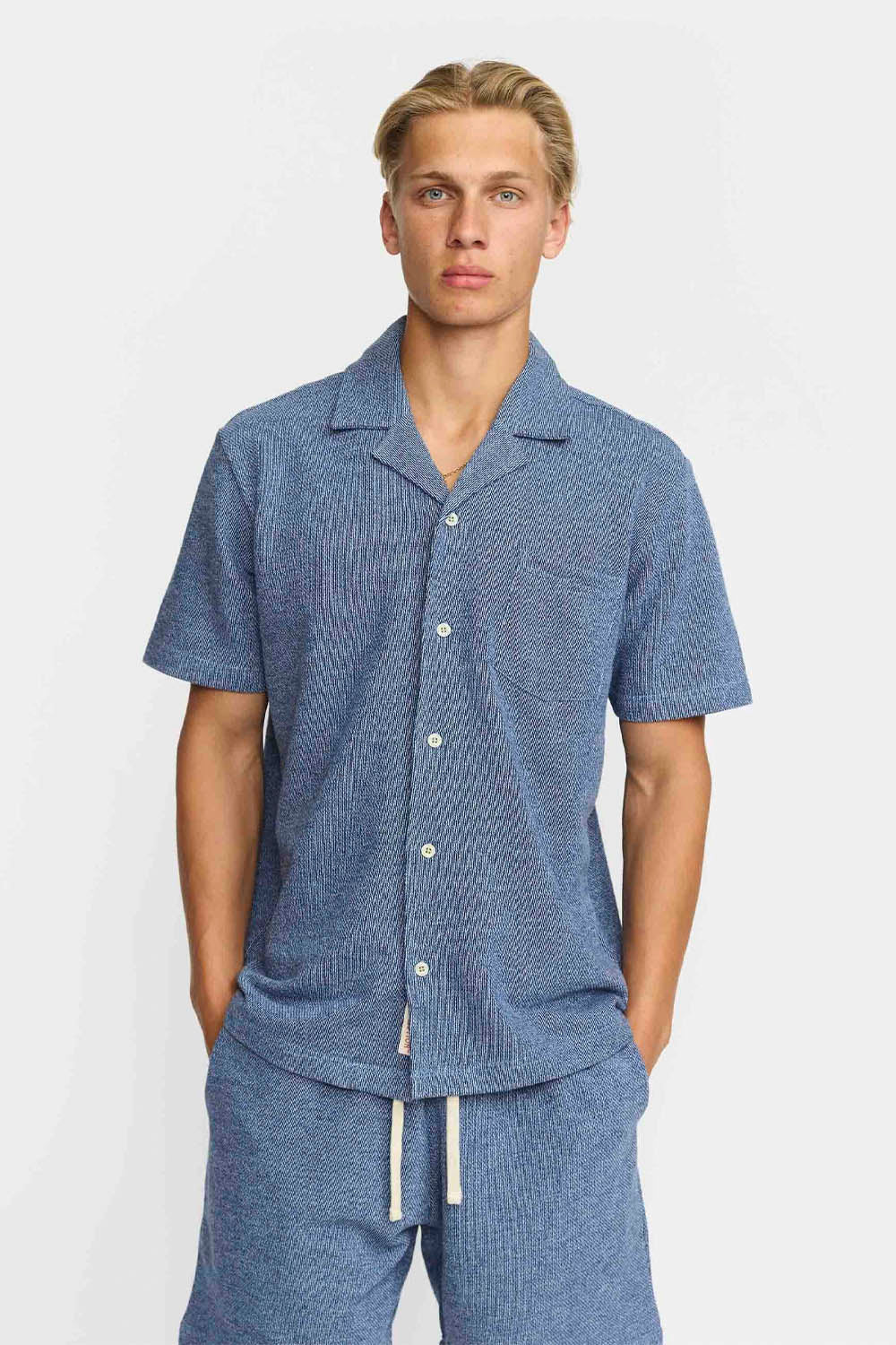 REVOLUTION - CUBAN SHIRT - BLUE