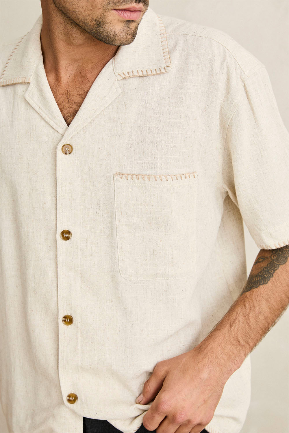 RHYTHM - RELAXED WHIP STITCH SHIRT