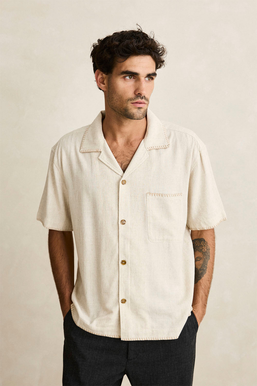 RHYTHM - RELAXED WHIP STITCH SHIRT