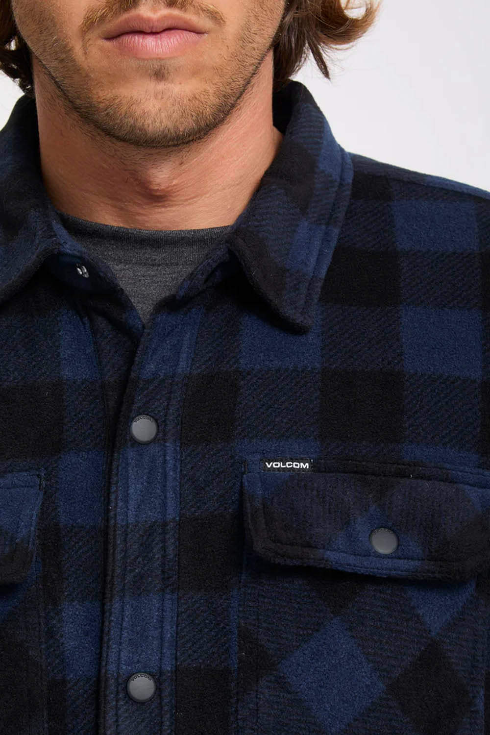 VOLCOM - BOWERED II FLEECE - MARINE