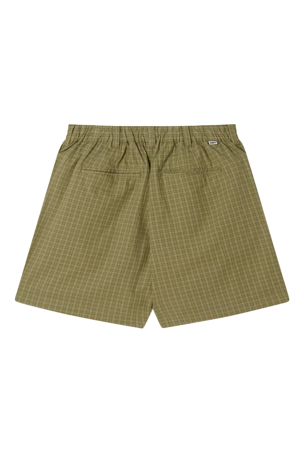 OBEY - COEN PLEATED PLAID SHORT