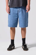 RIVVIA PROJECTS - VV DENIM SHORT - WORN BLUE