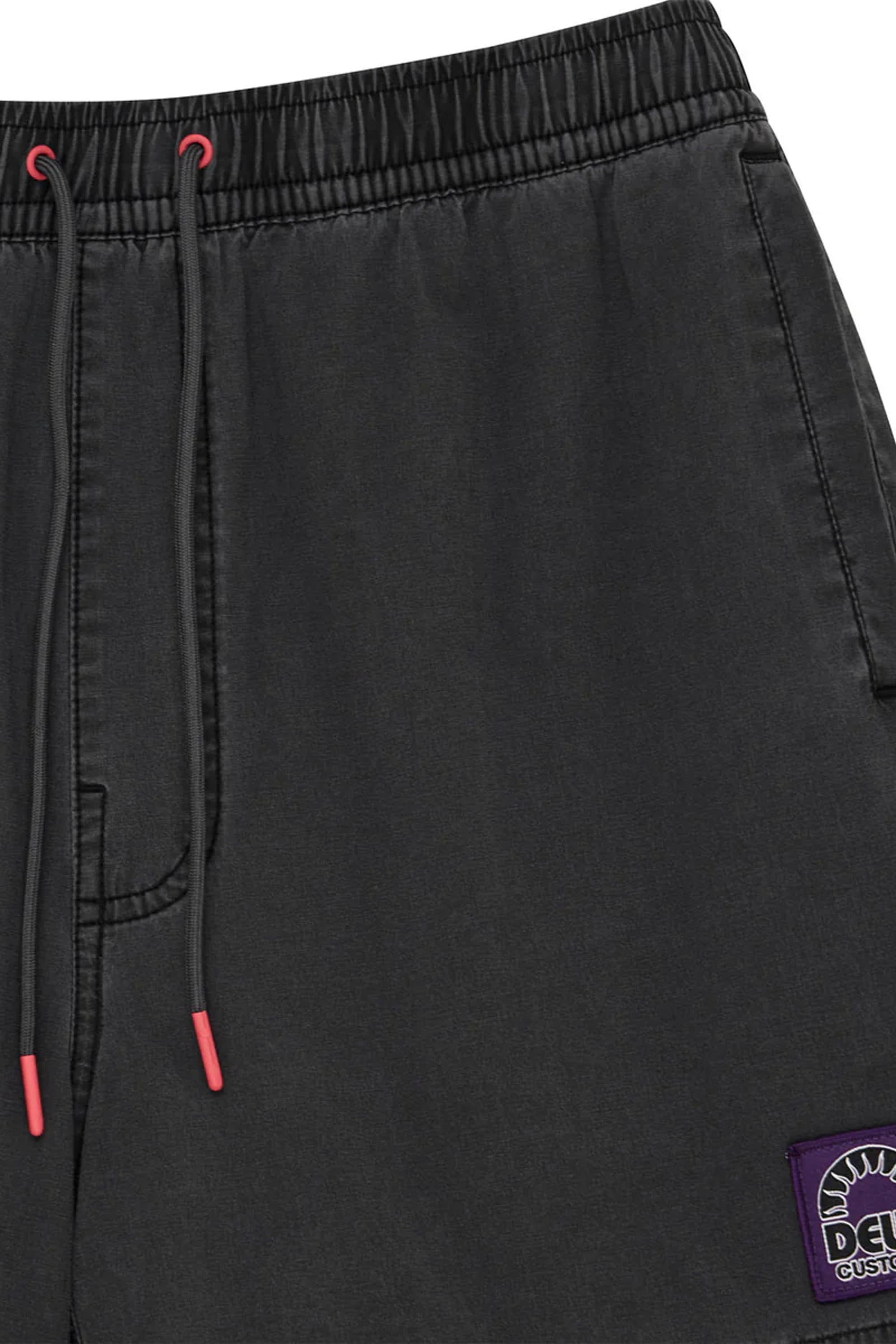 DEUS - SANDBAR GARMENT DYED MESH SHORT - ANTHRACITE